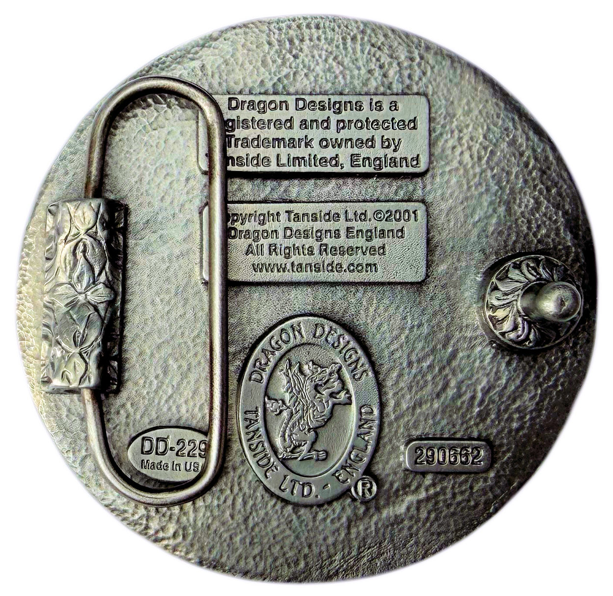 Celtic Entwined Snakes Belt Buckle