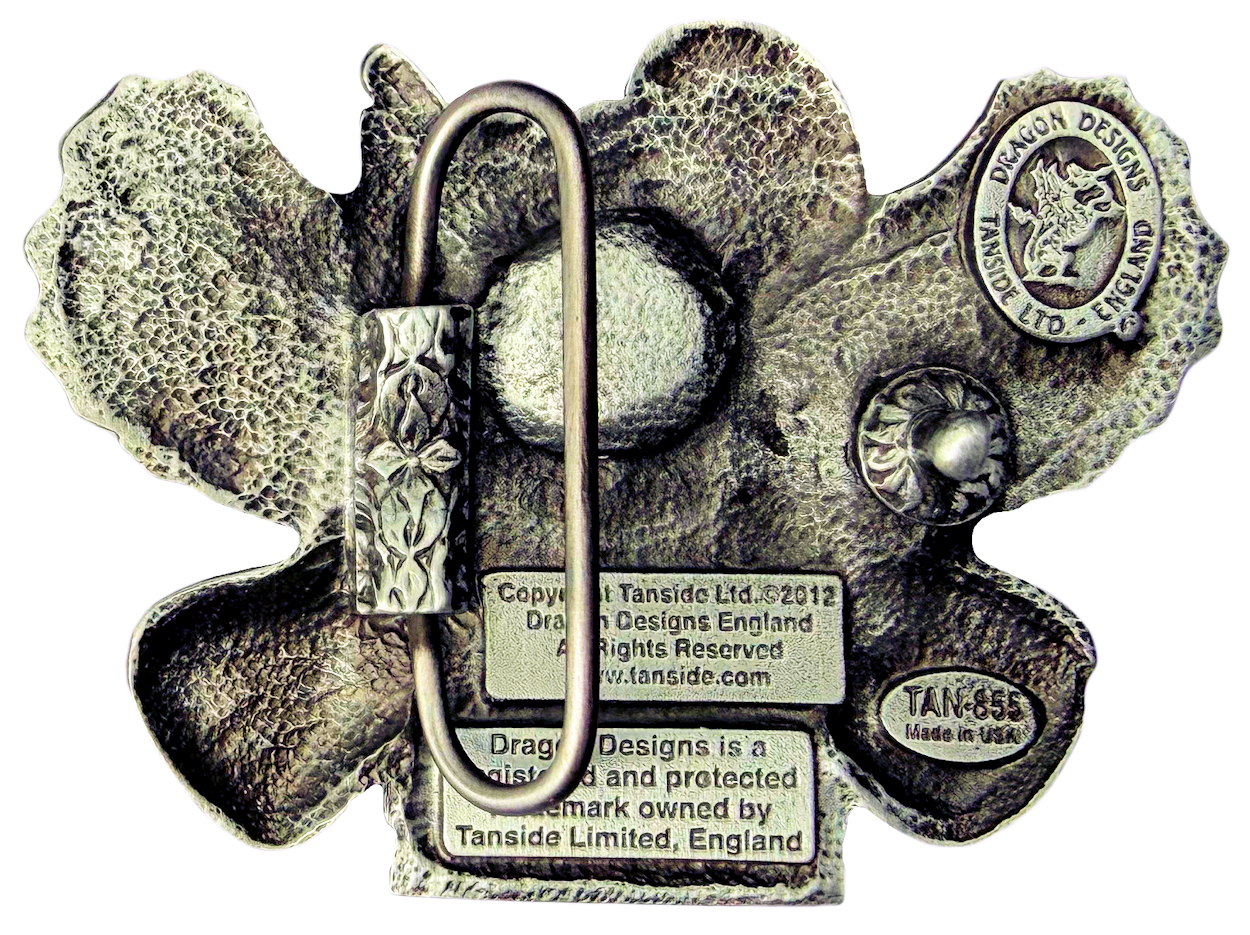 Rock Crossed Guitar's and Wings Belt Buckle 